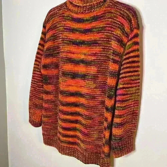 One Step Up Womens Vintage Sweater Med Knit 80’s Oversized Lagenlook Colorful - Picture 8 of 8